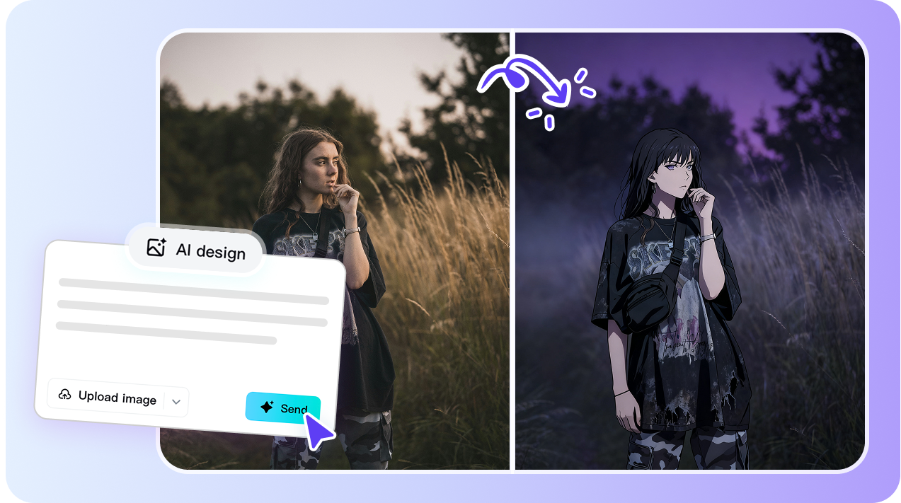 写真をアニメキャラクターに変換