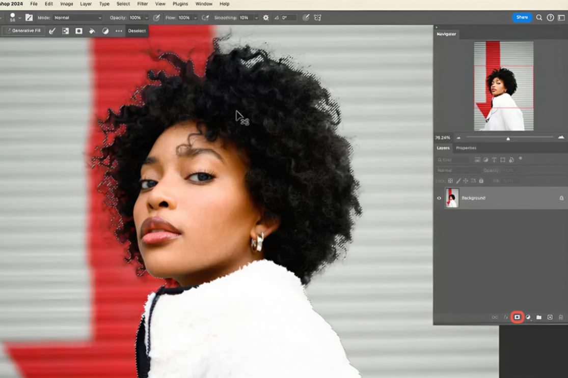 Add a layer mask in Photoshop
