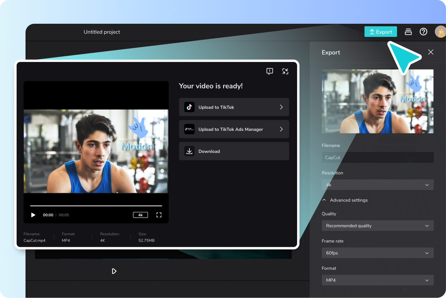Step 3: Export or share online