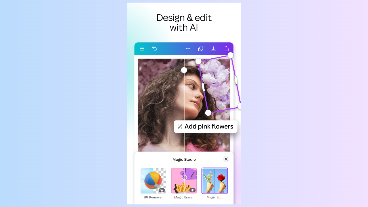 Canva pic editing app