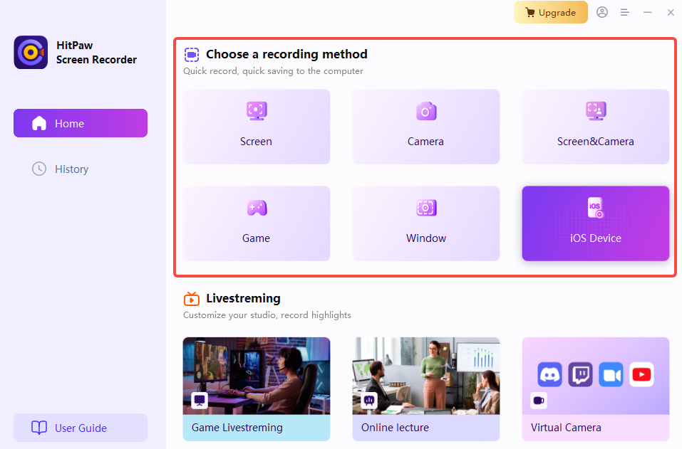 Pumili ng paraan ng pagtatala