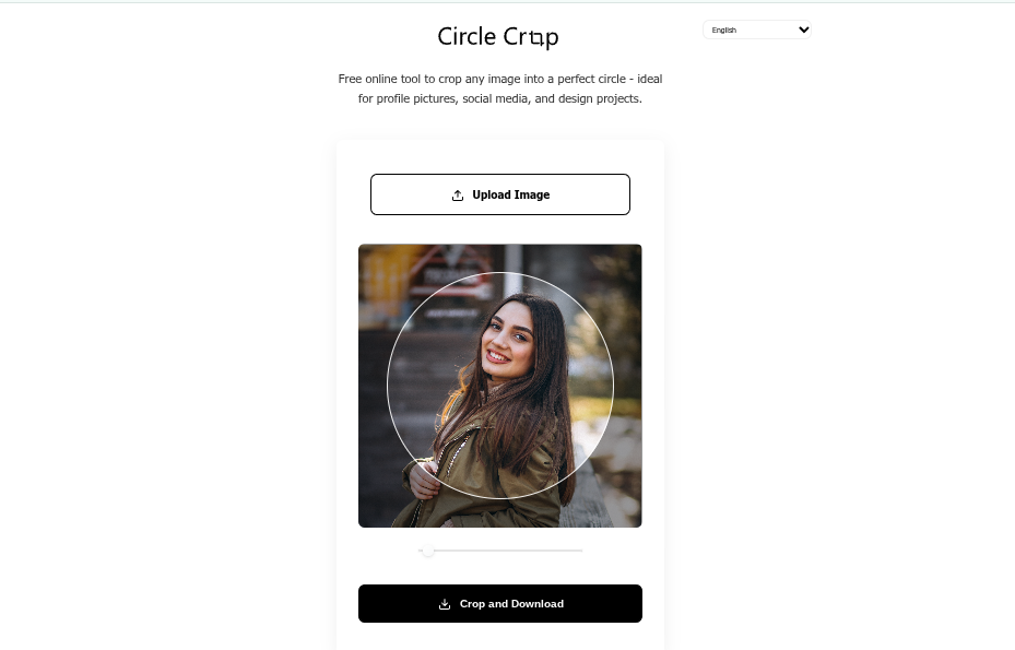Circle Crop Image Tool is a web app that crops photos