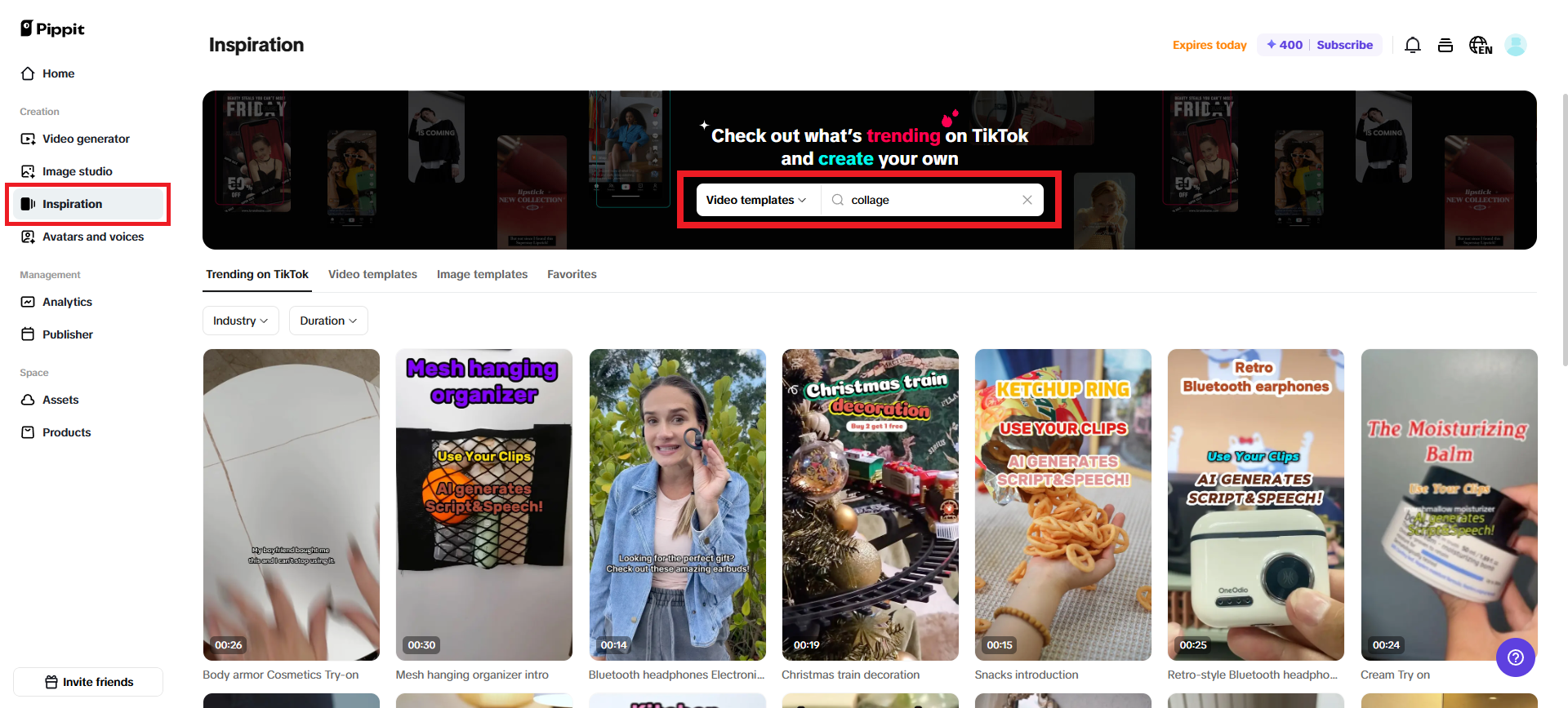 Search for Instagram Story collages
