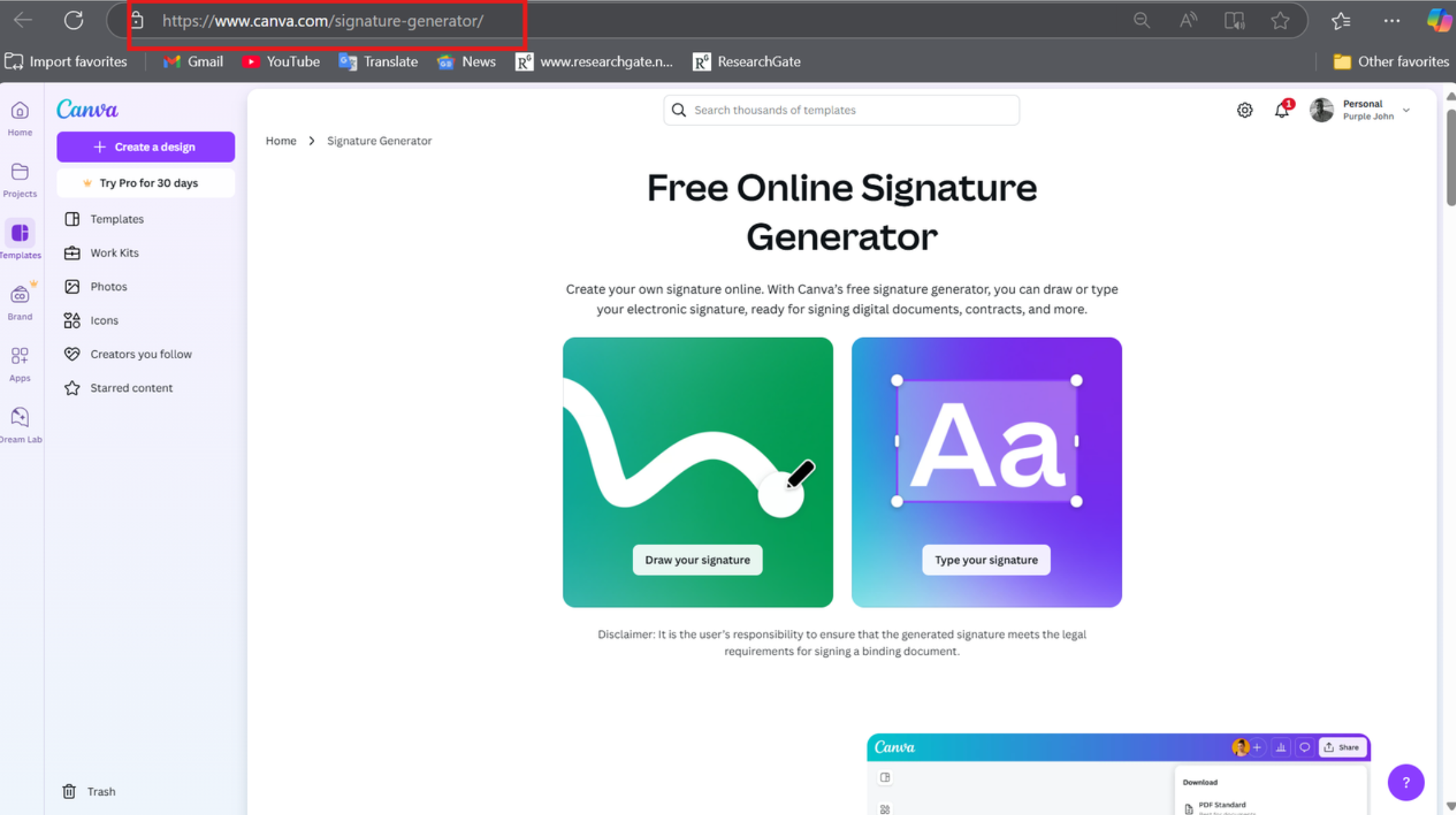 How do you create a digital signature