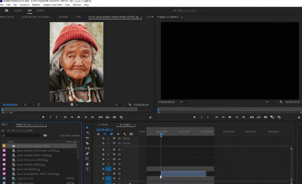 Adobe Premiere Pro interface