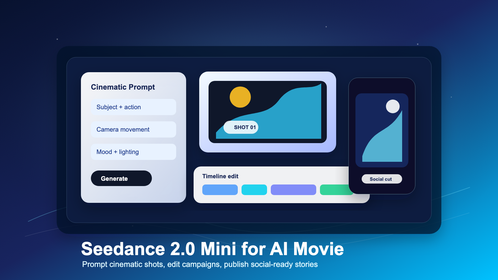 AI movie workflow cover for Seedance 2.0 Mini