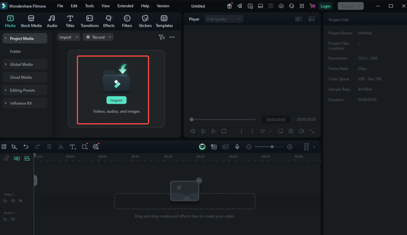 Import your media