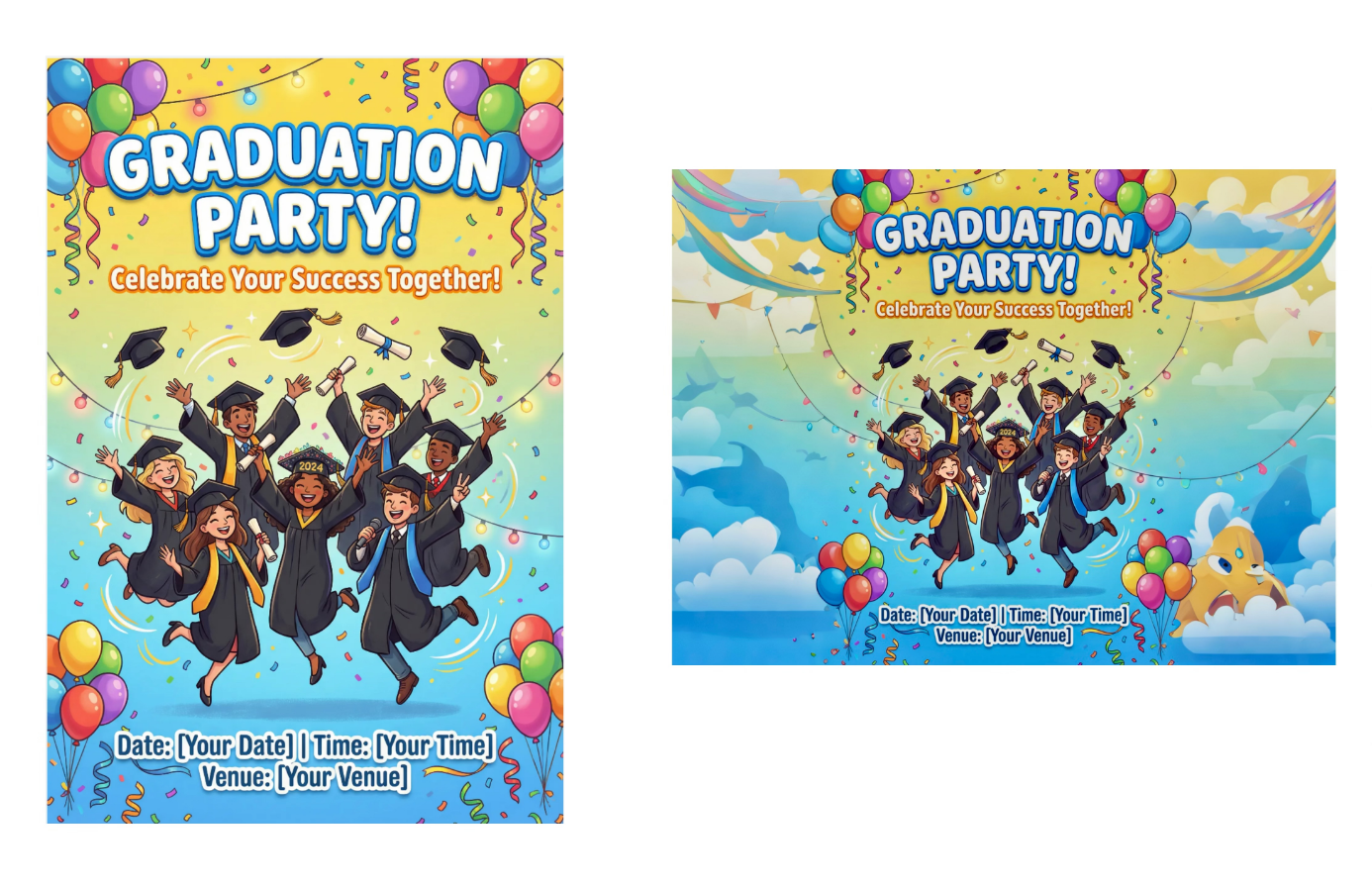 Creativo ampliar cartel de graduación con Dreamina