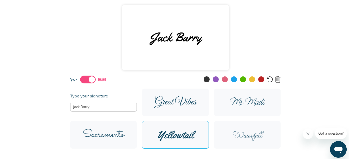 Criar assinatura de logotipo manuscrito online