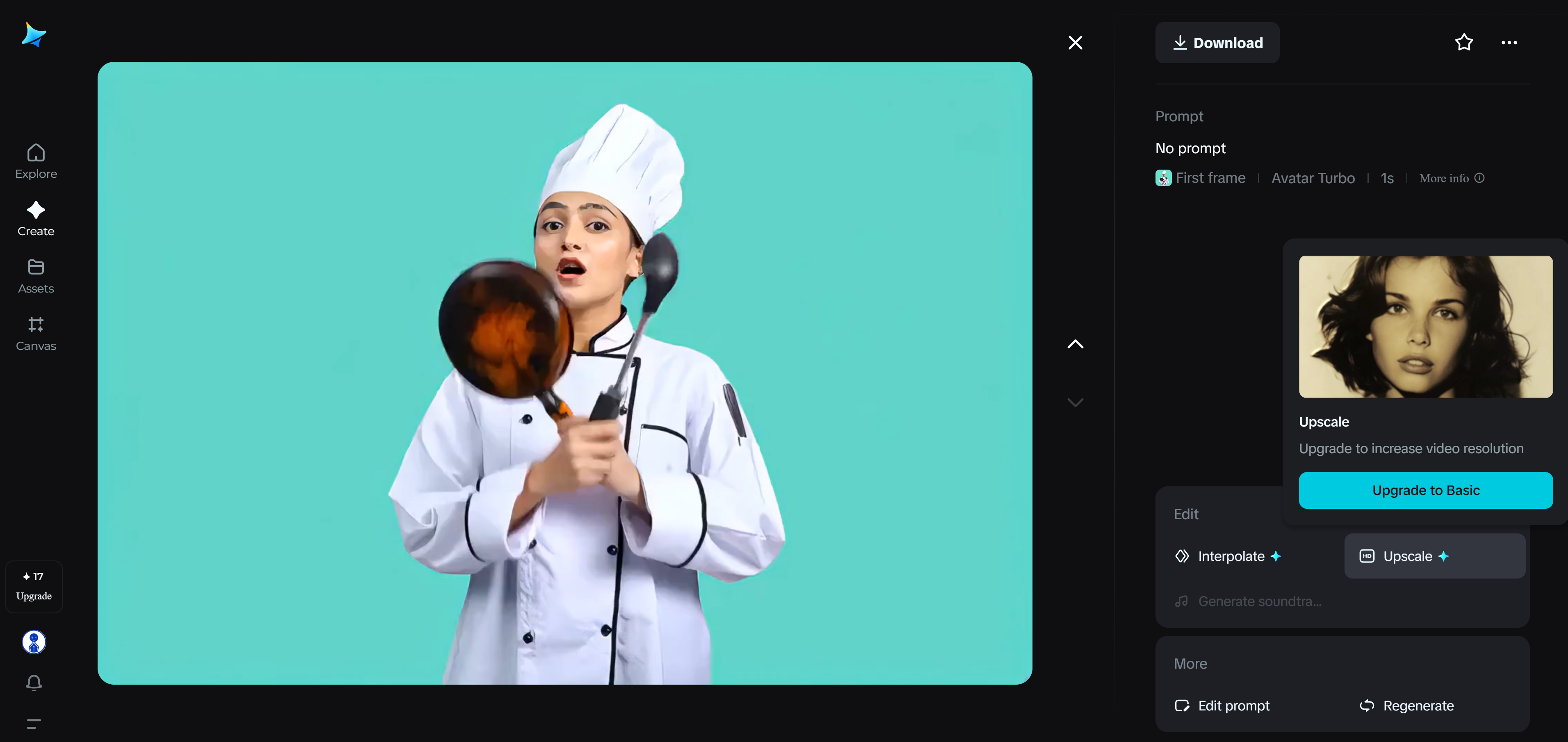 Vituber AI HD upscale