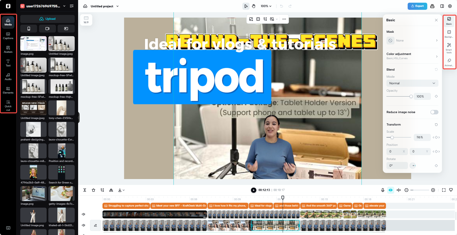 Pippit video editor