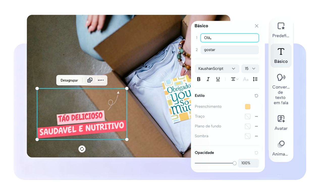 Customize videos with advanced editing tools