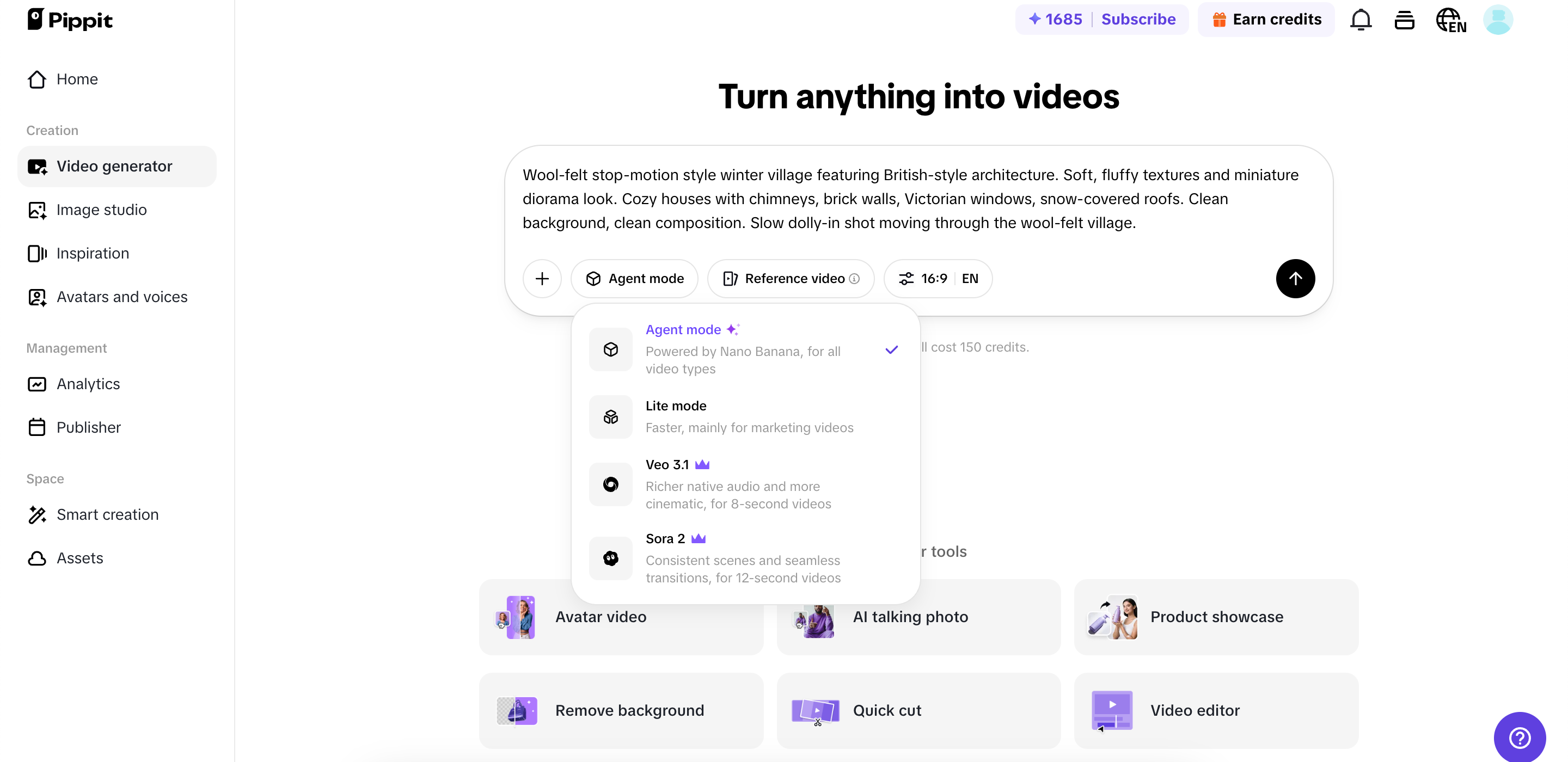 Generate your video