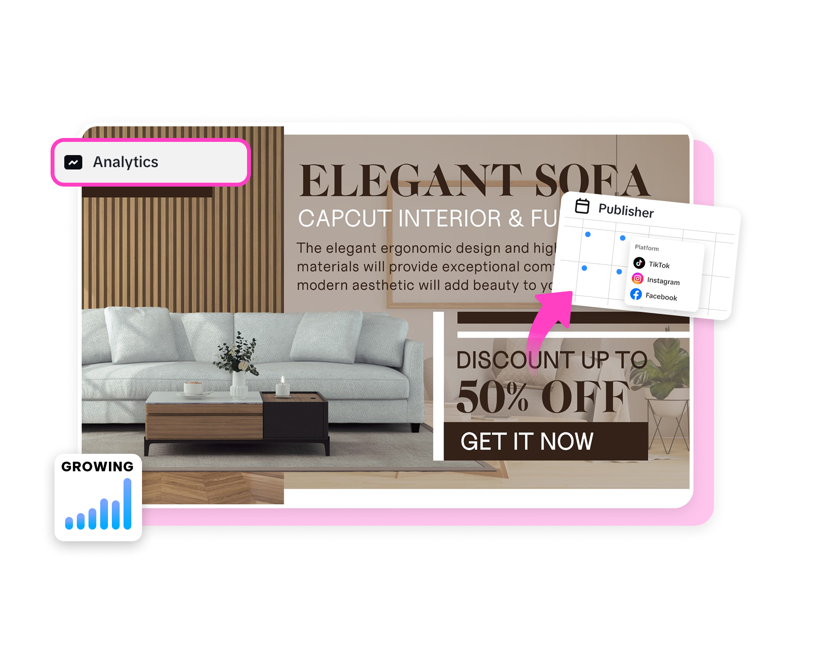 Infographic or conceptual image illustrating the impact of sneak peeks – showing increased engagement, curiosity, and conversion funnels.