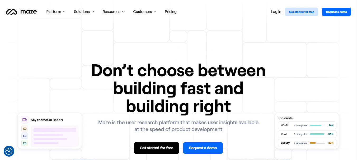 Maze para designers de UX