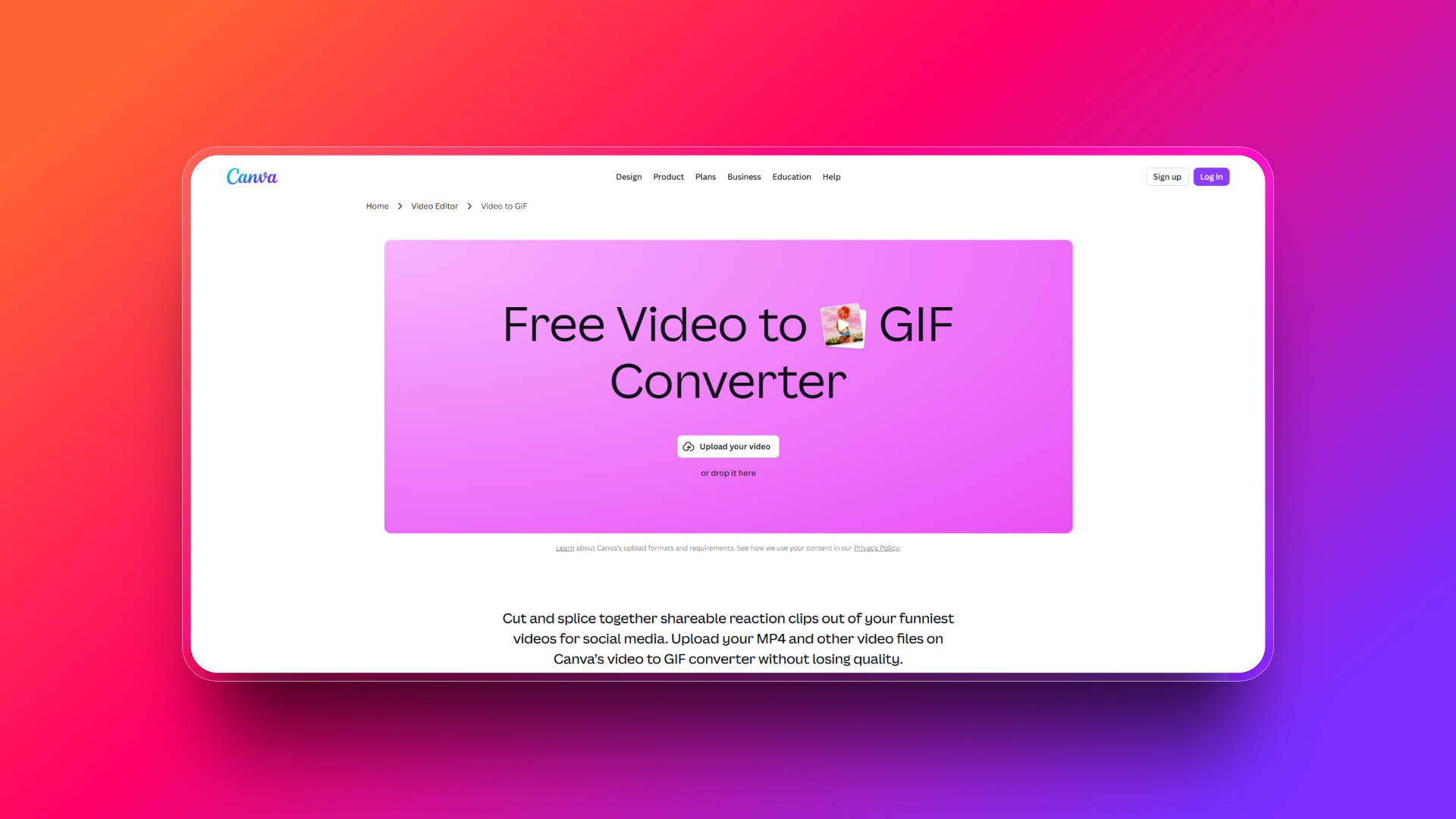 Video to GIF by Canva