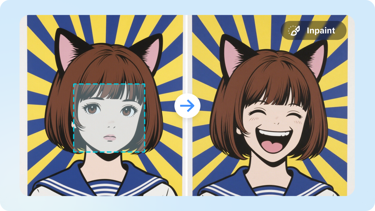 karikatur ai dengan inpaint