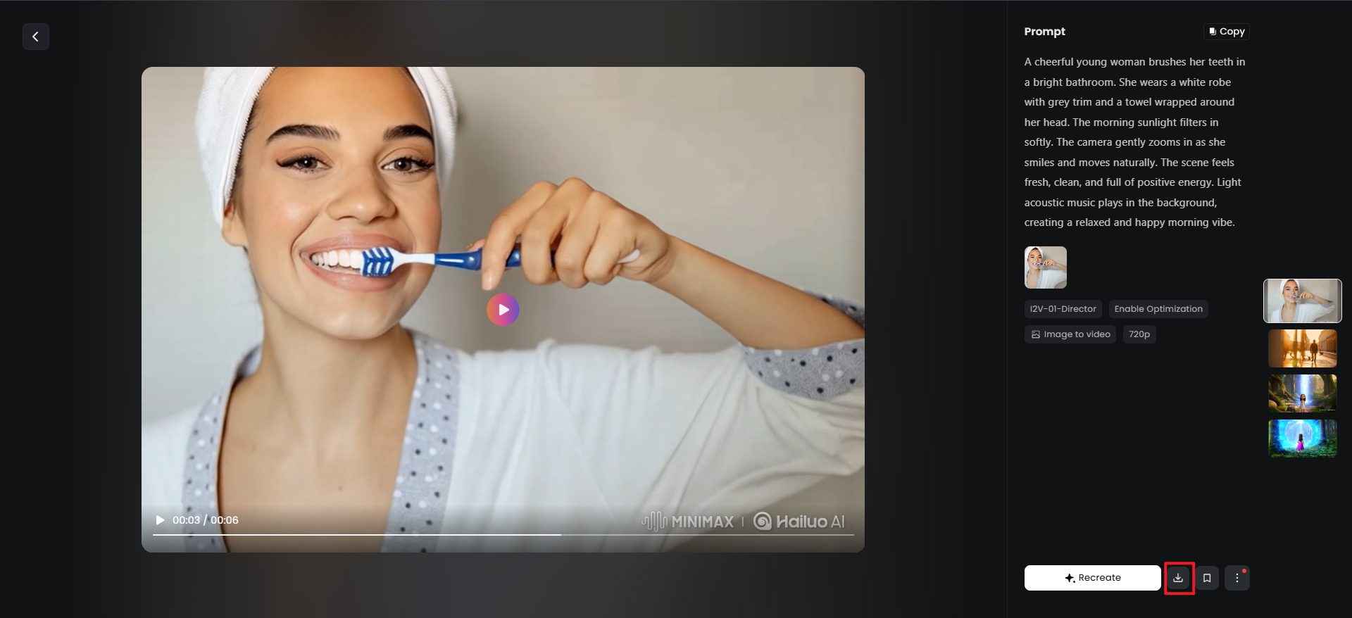 Hailuo ai imagem para vídeo