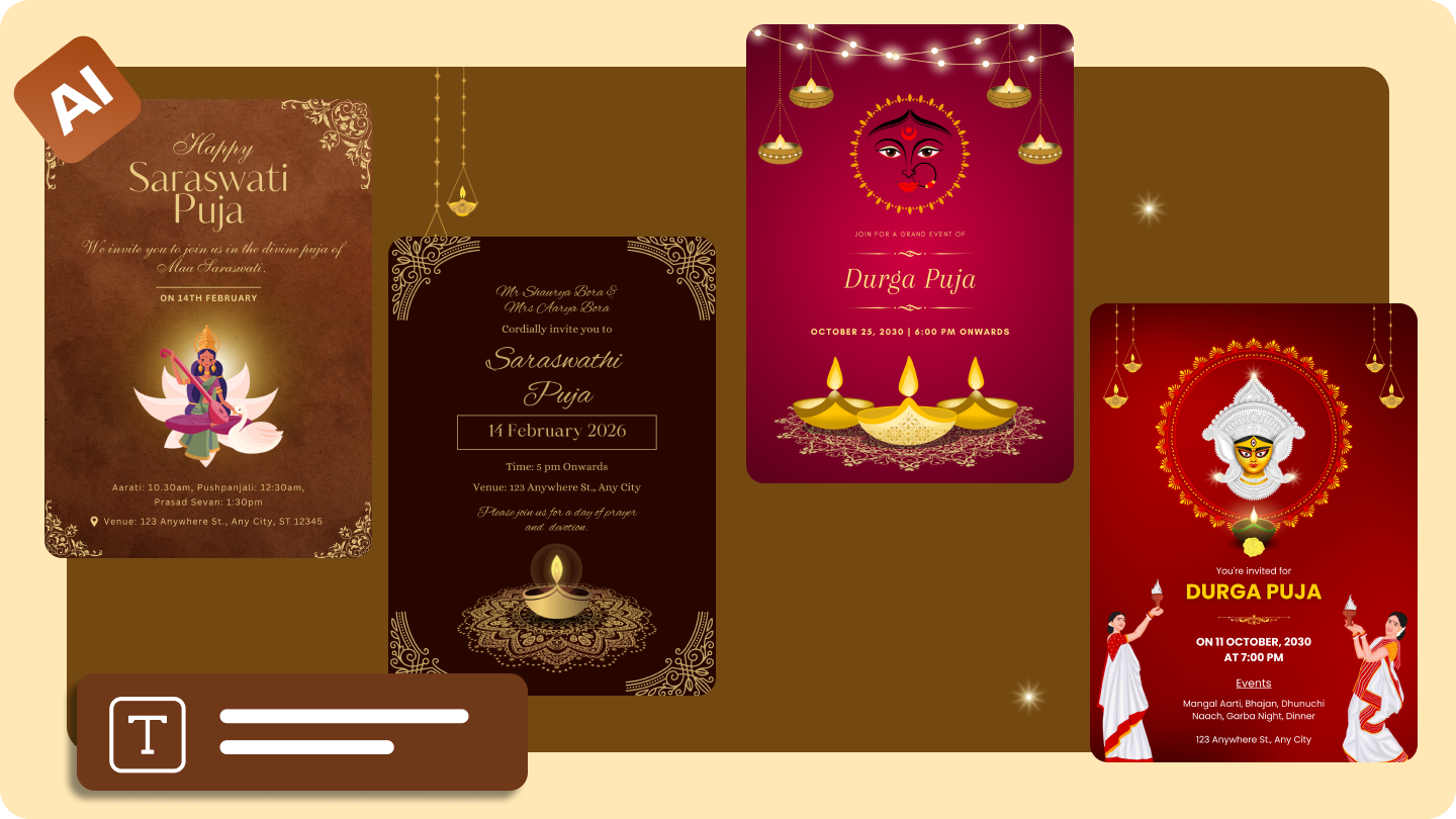 puja invitation card