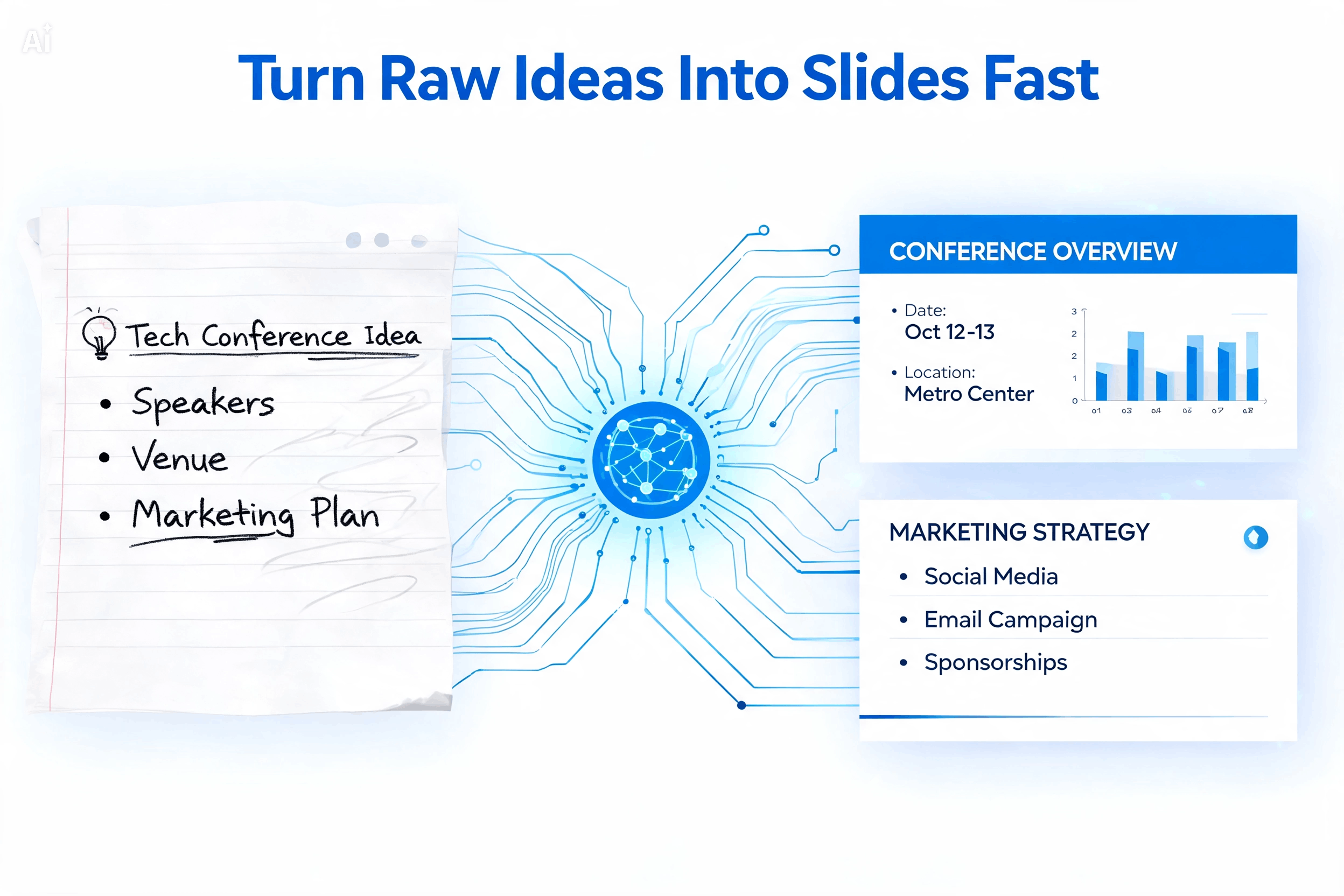 Turn Raw Ideas Into Slides Fast