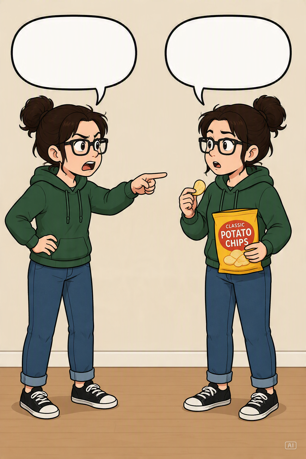 Talking to myself diet meme image generated by Pippit