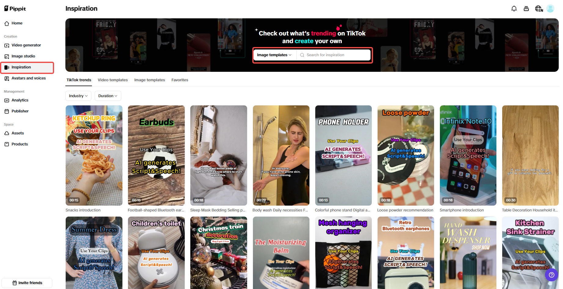 Smart templates for e-commerce ads