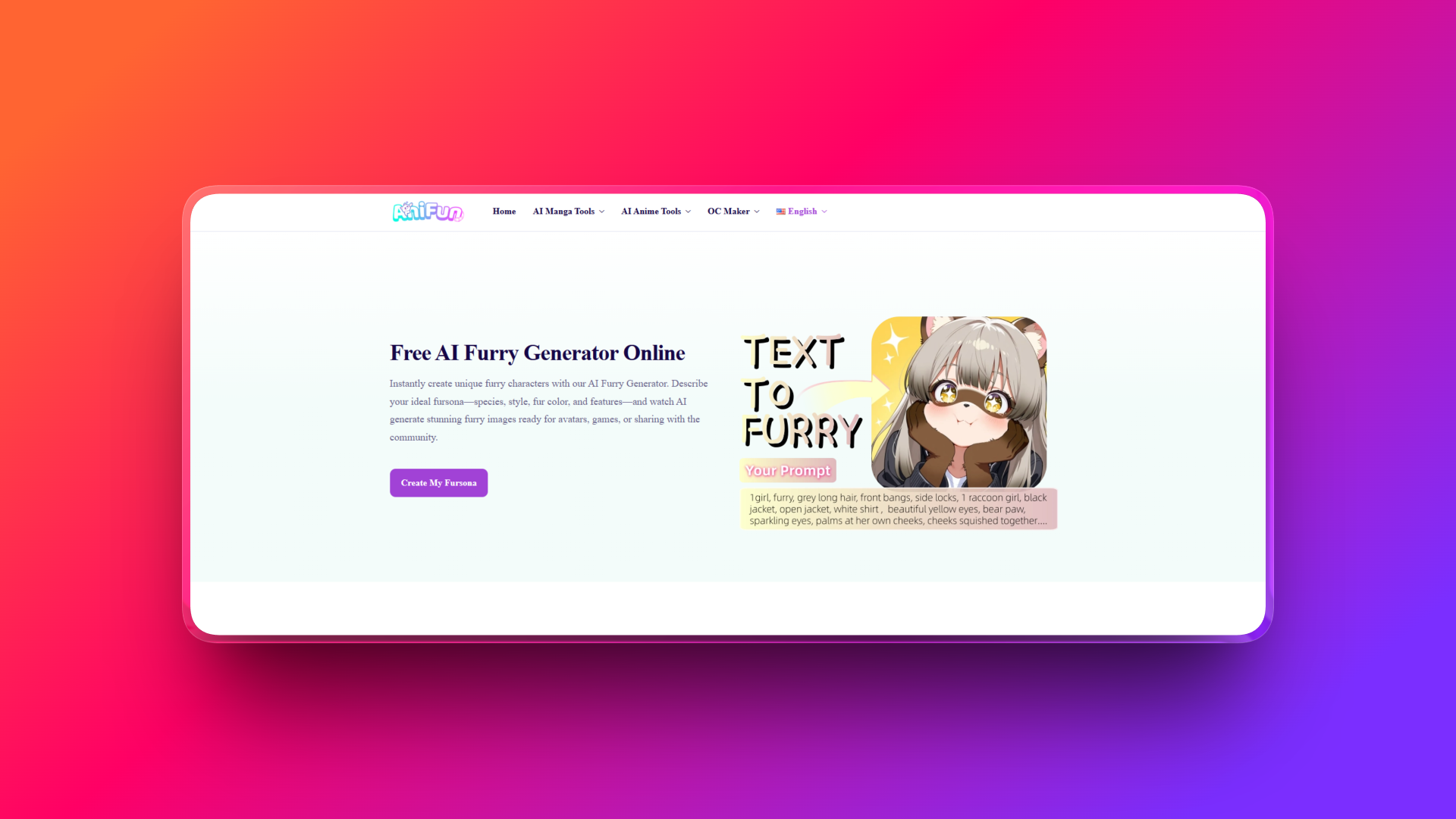 AI furry art tool by AniFun