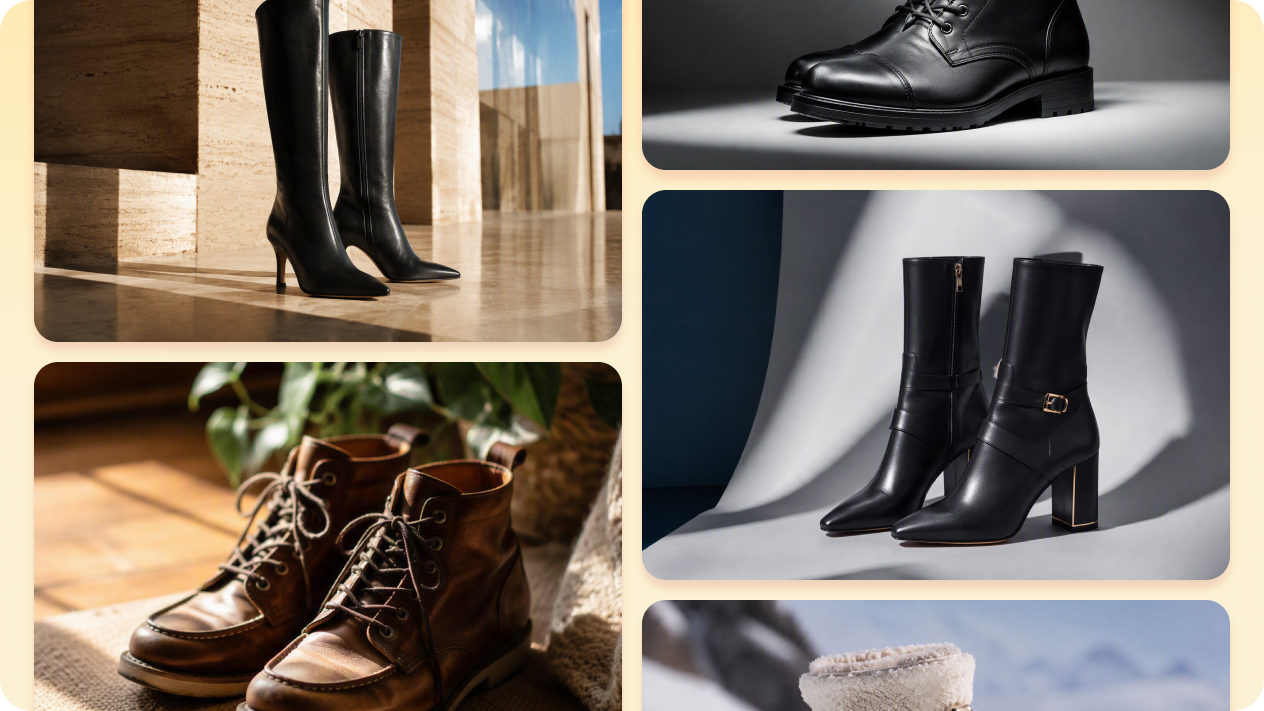 Explore dozens of boot design directions with AI Agent