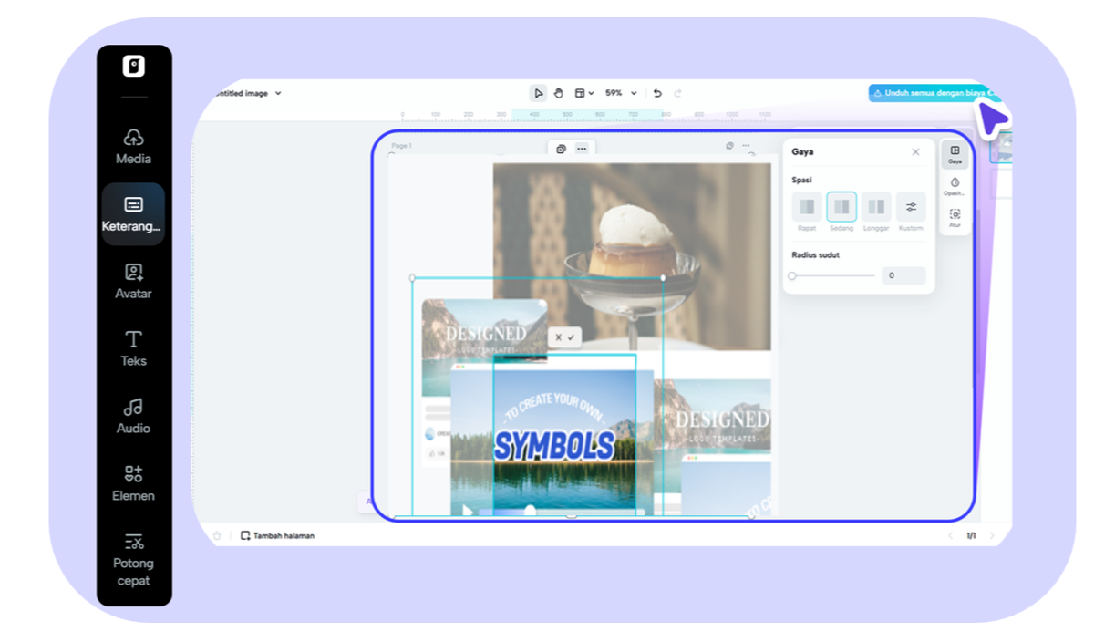 Upload pictures for quick stitching.
