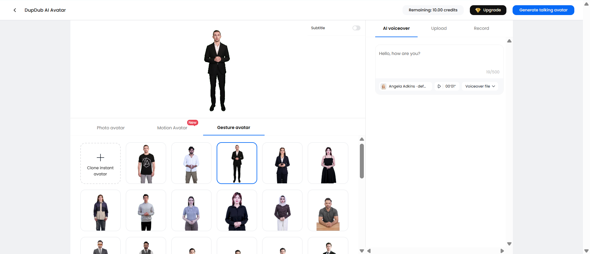Ai foto falando gerador