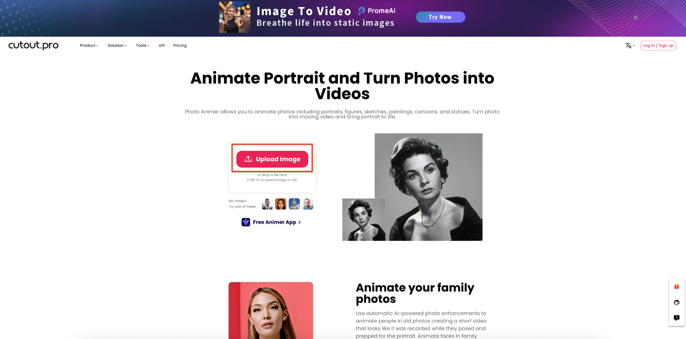 Upload the image