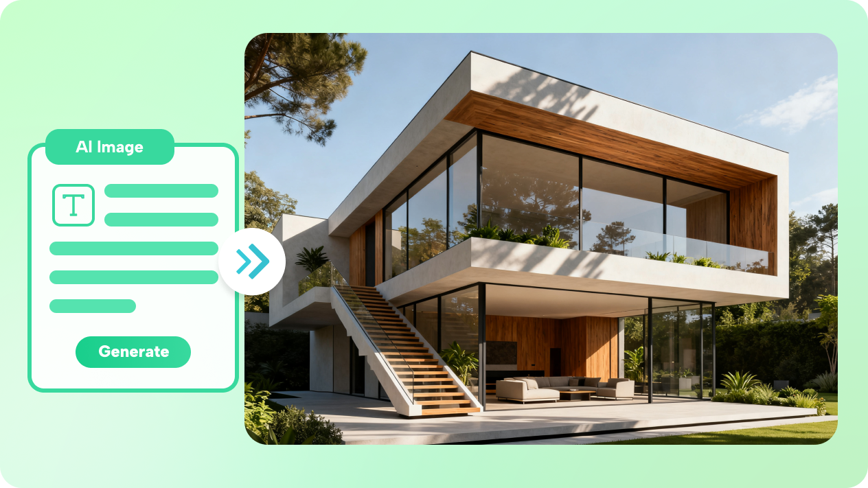 design de maison avec texte