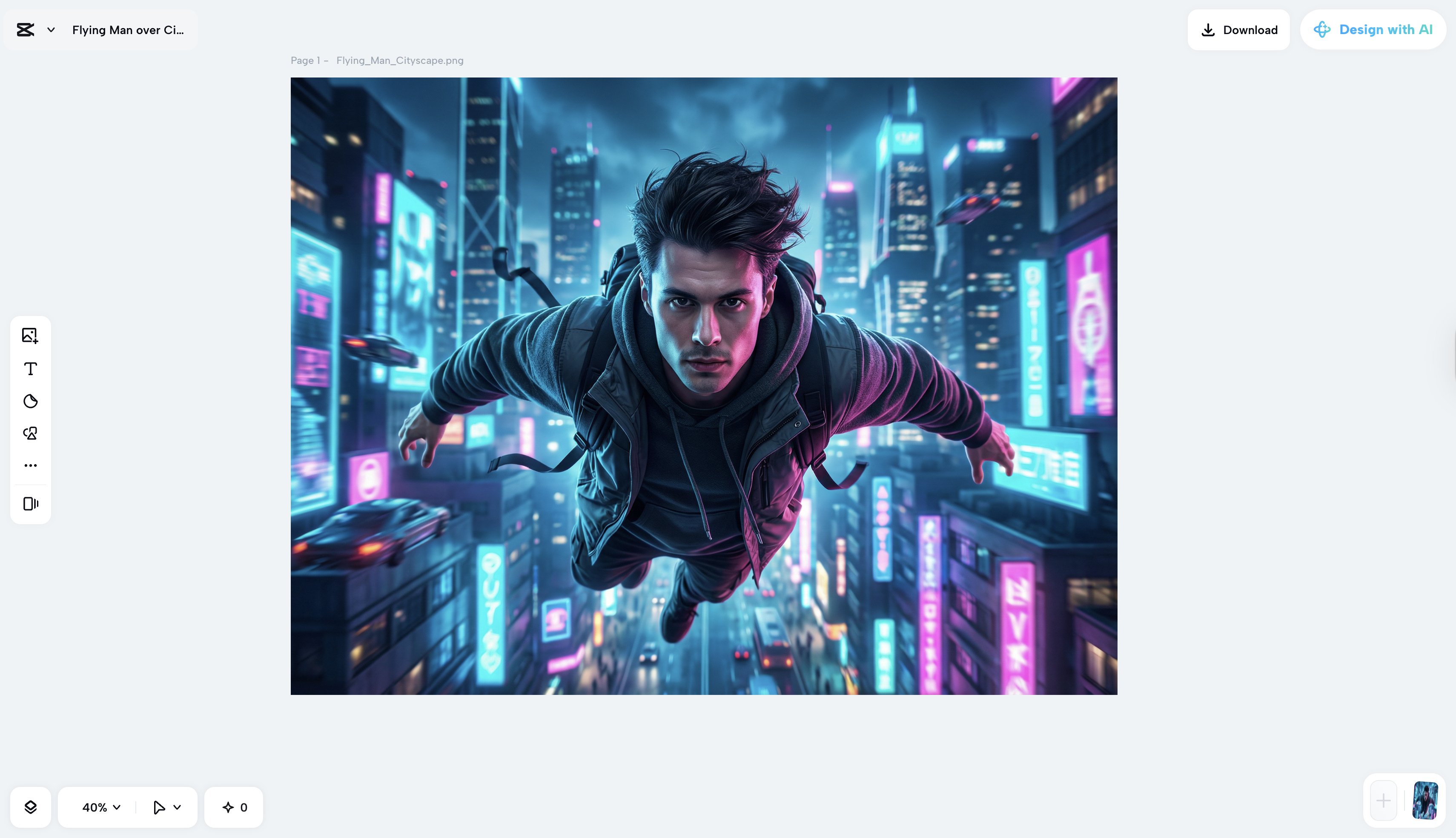 CapCut's interface online