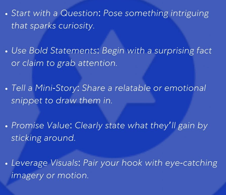 Hook viewers in the first 3 seconds