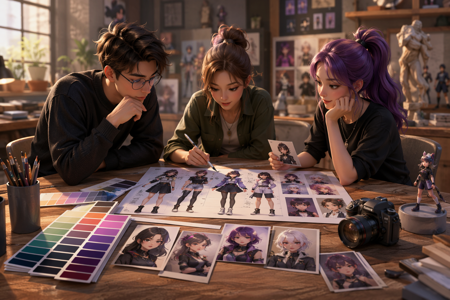 AI Character Card öneri girdi iş akışı önizlemesi