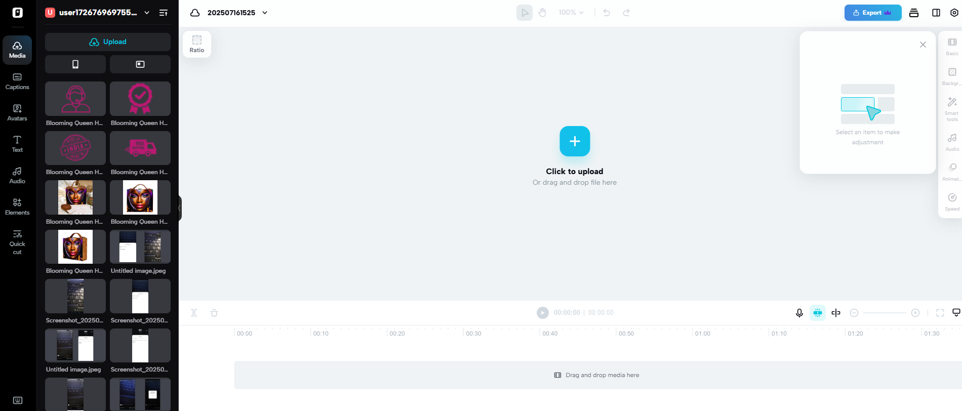 Video editor in Pippit