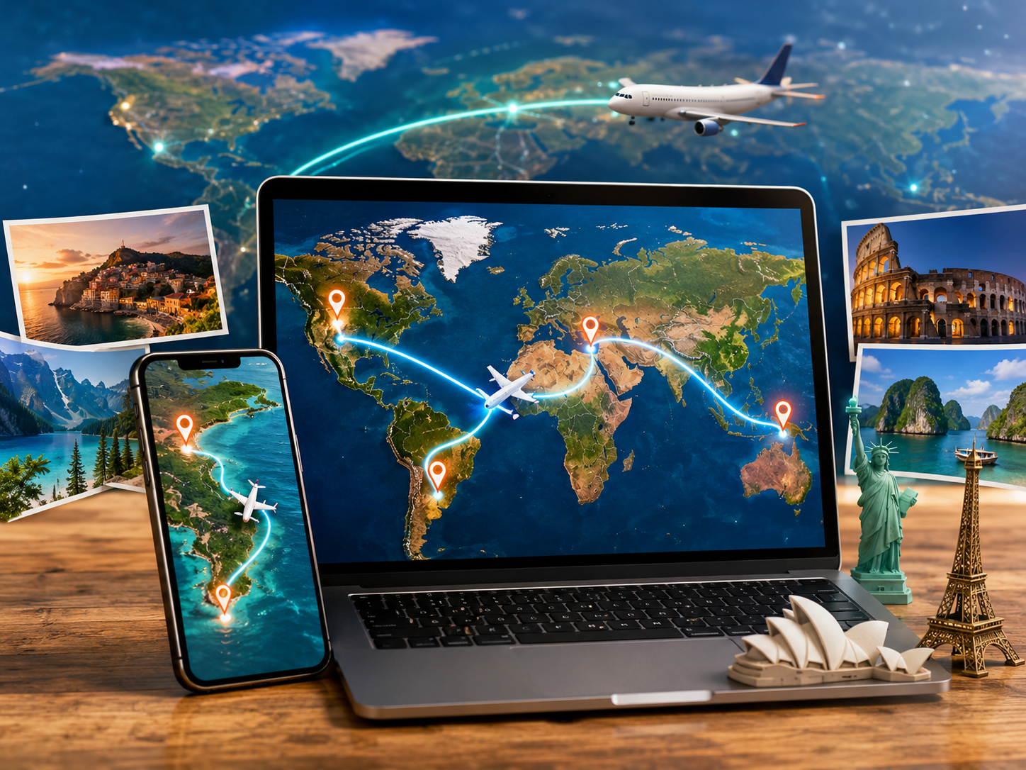 travel map animation