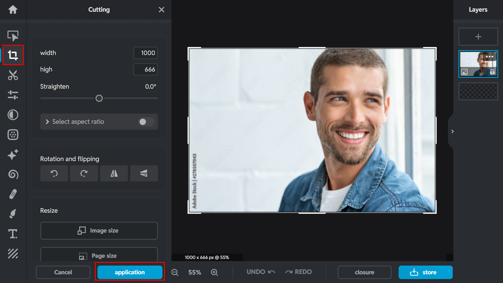 Úprava obrázku pomocí Pixlr online editor fotografií