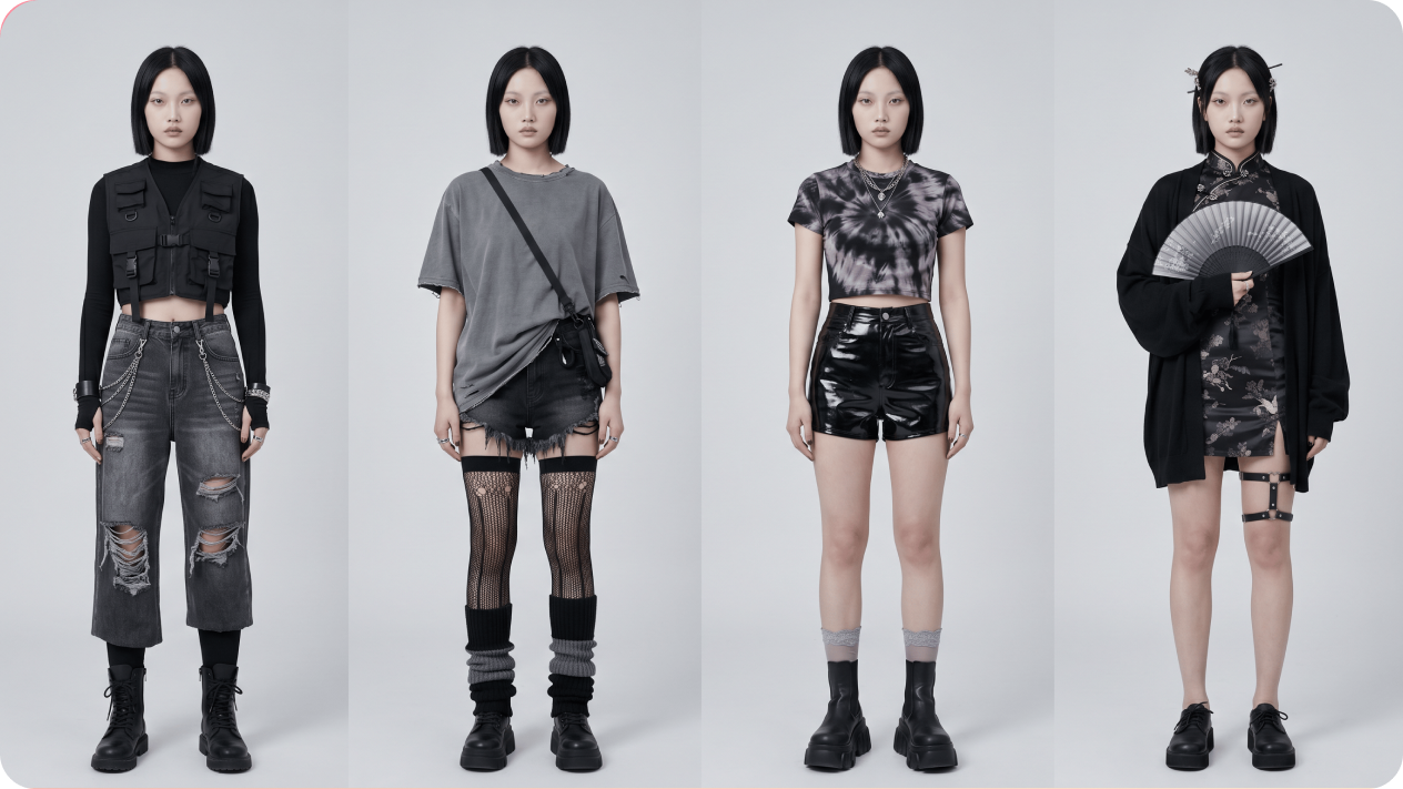 Different virtual try-on result preview