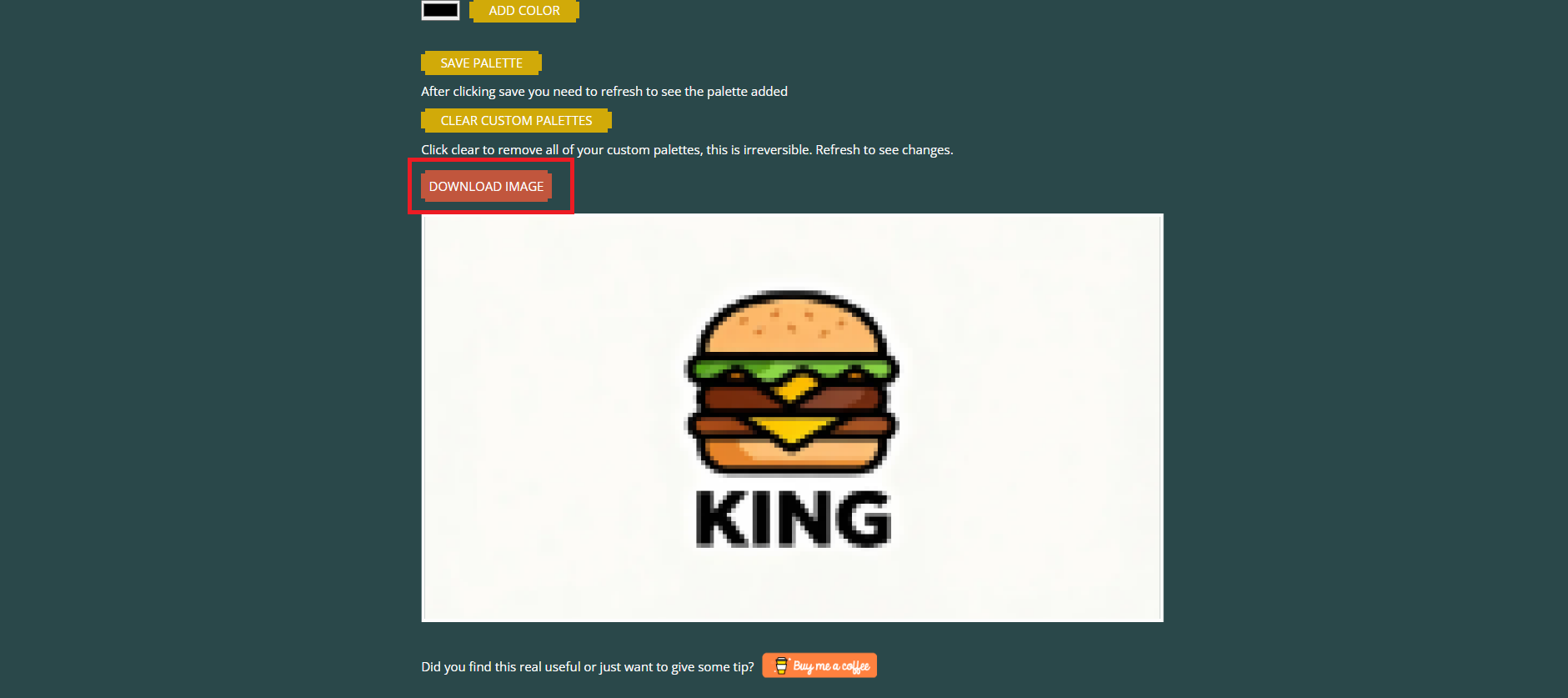 Preview and download your pixel logo