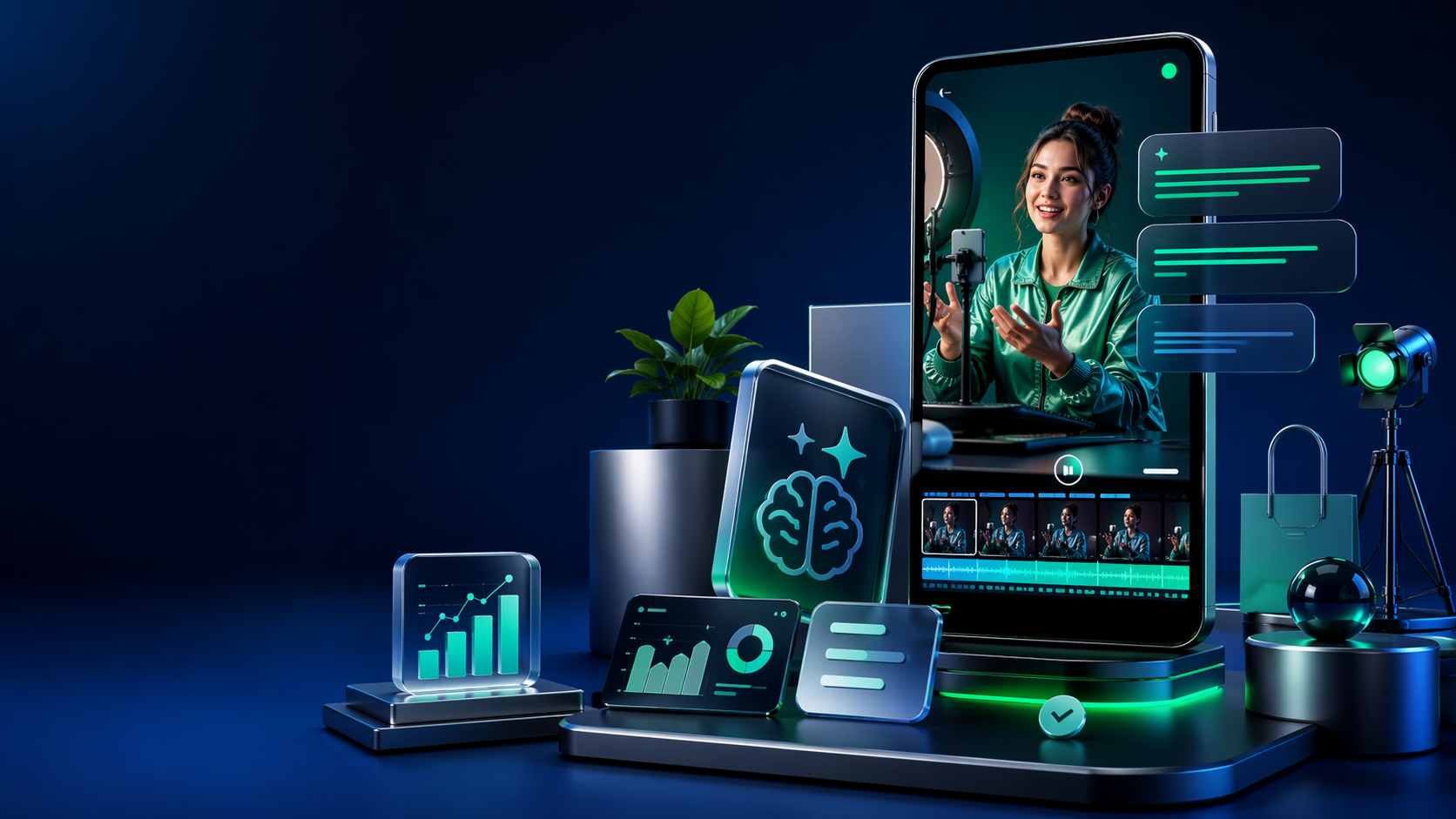 AI Captions For Reels premium AI social video workflow visual for Pippit creators