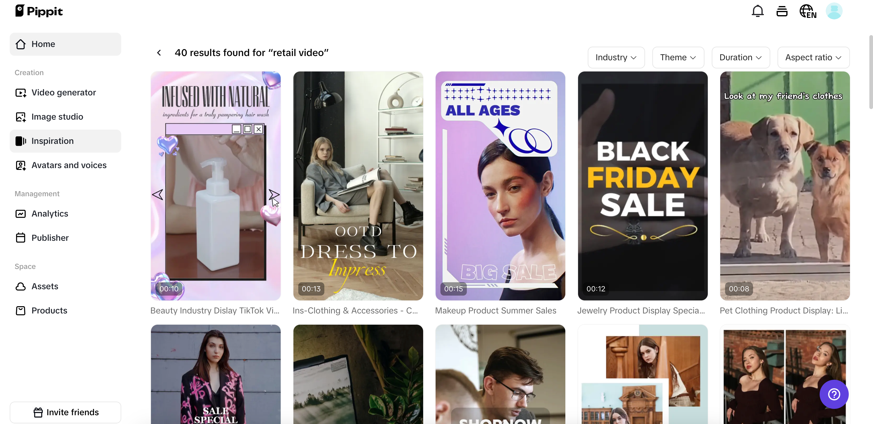 Pre-cleared commercial assets