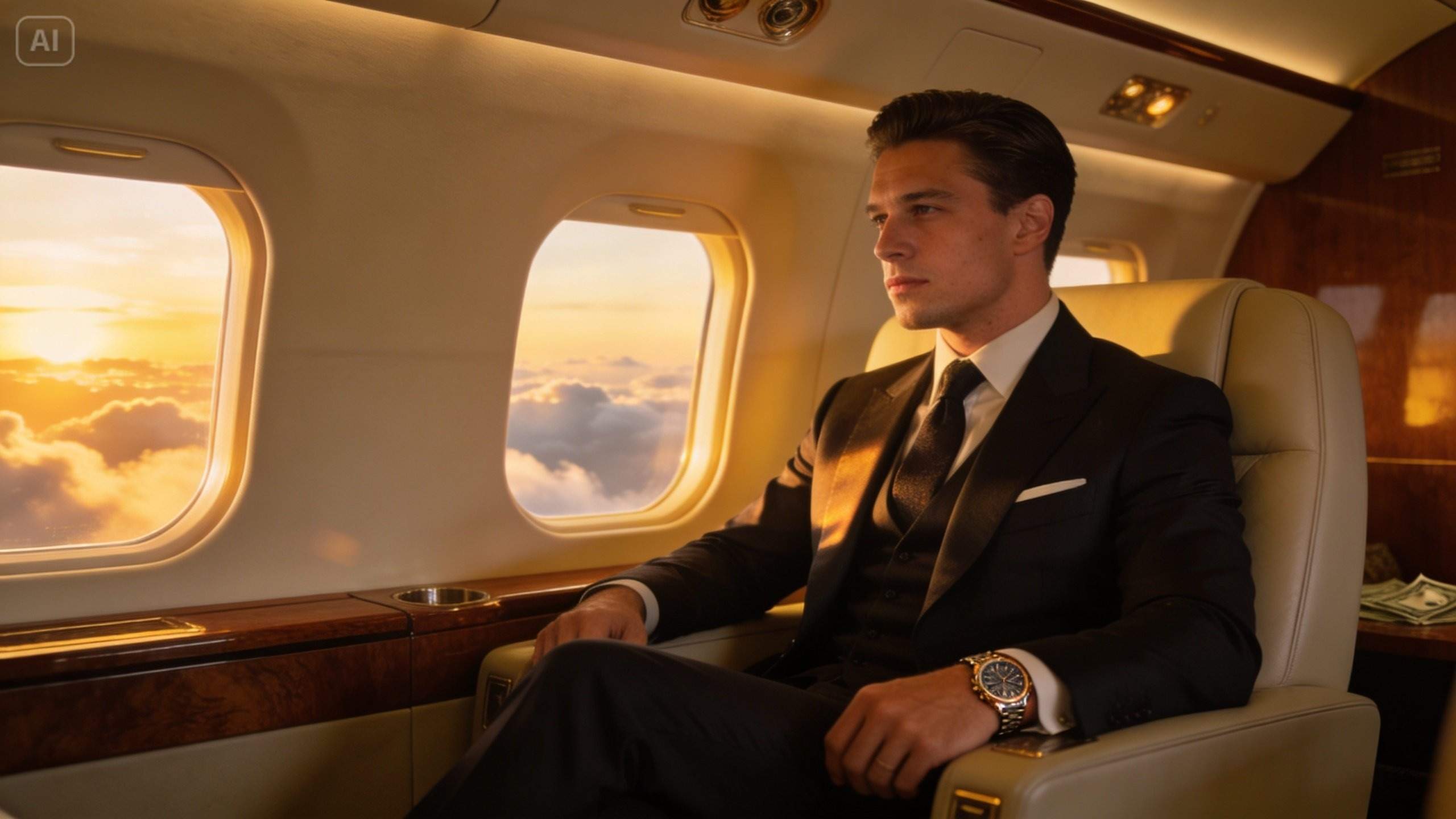 luxury money lifestyle AI photo prompts