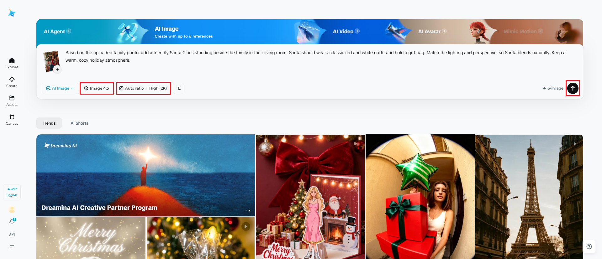 Select the model and generate