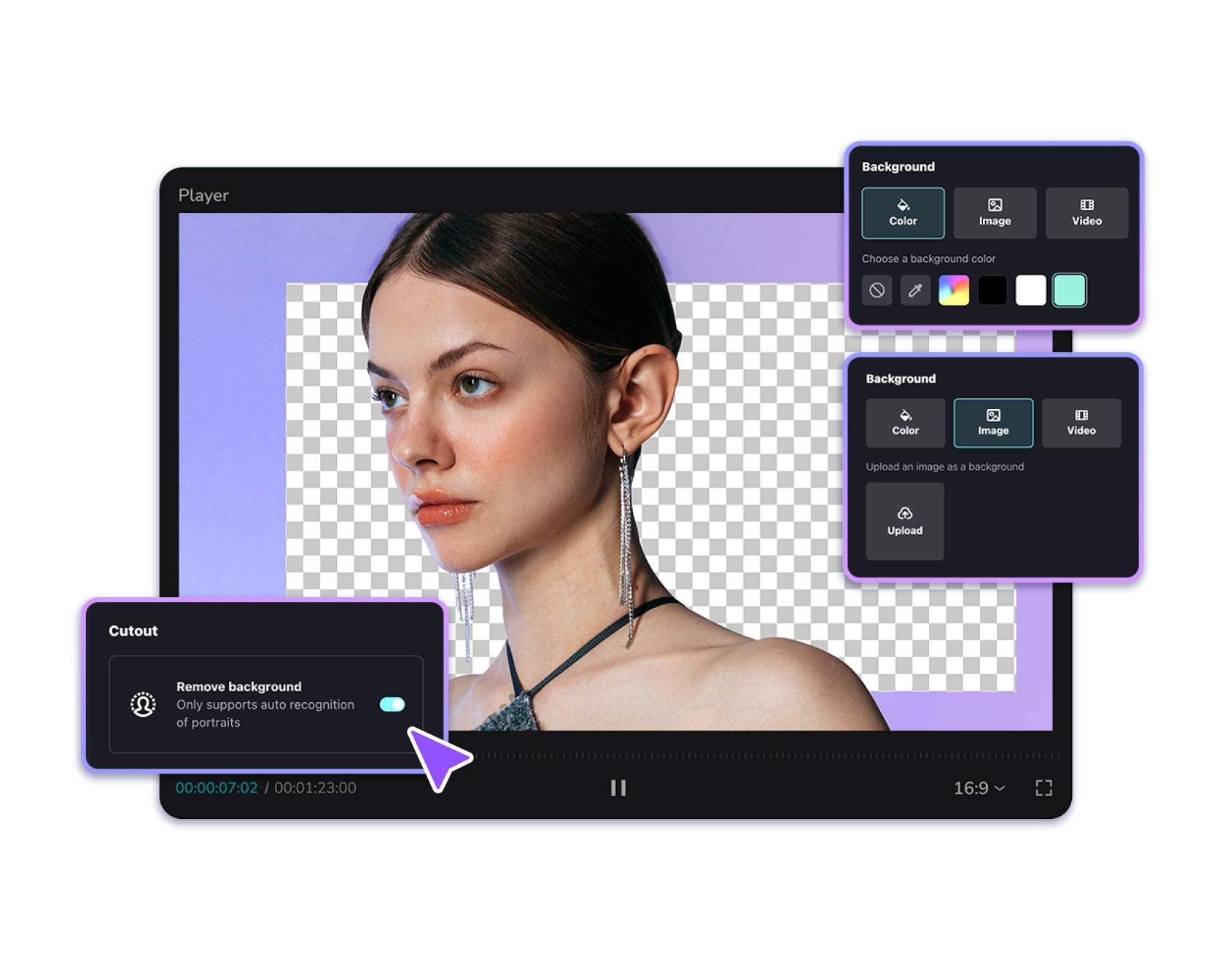 Remover plano de fundo do vídeo