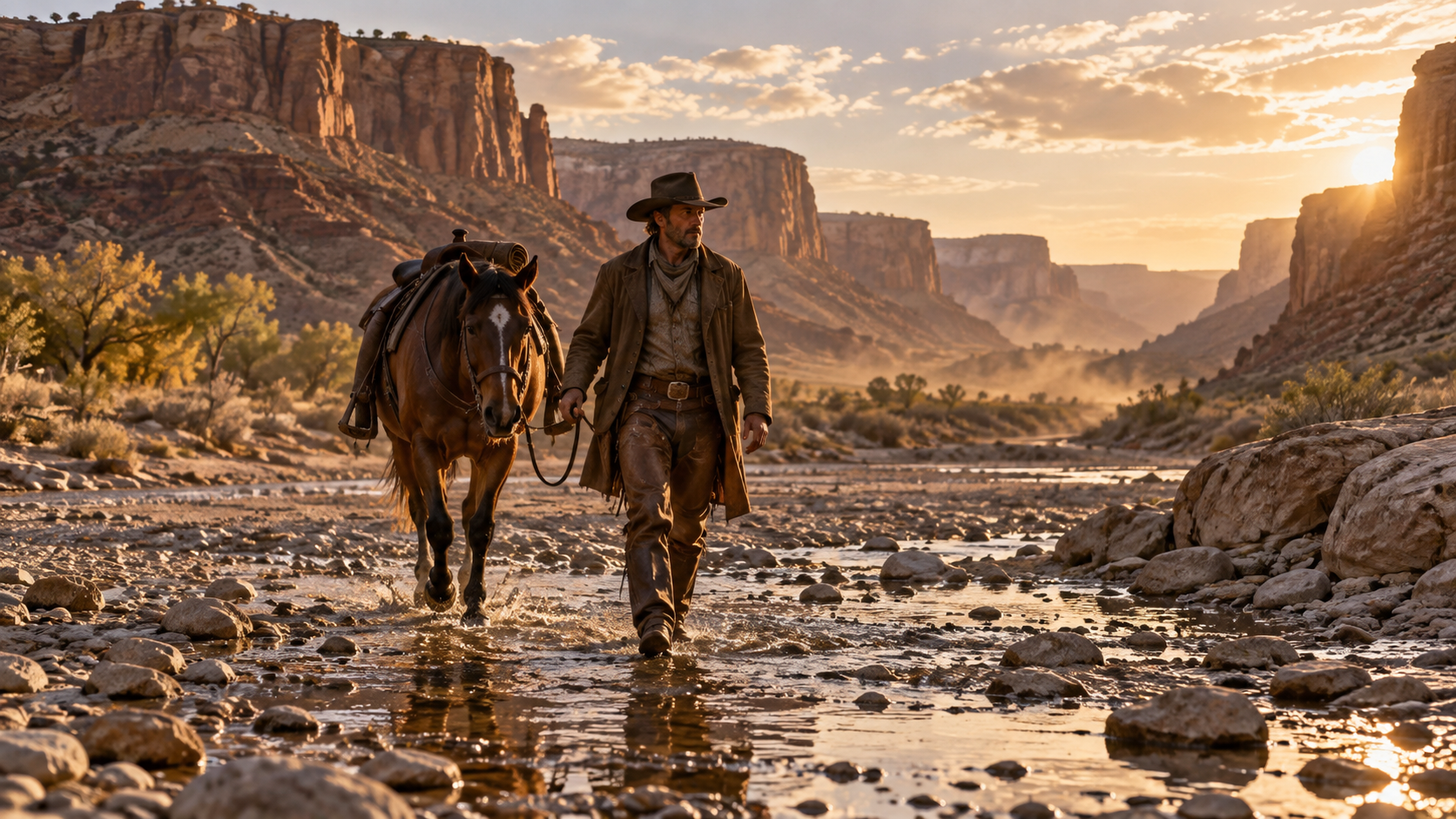 western movie song video: Rider at the Dry Crossing