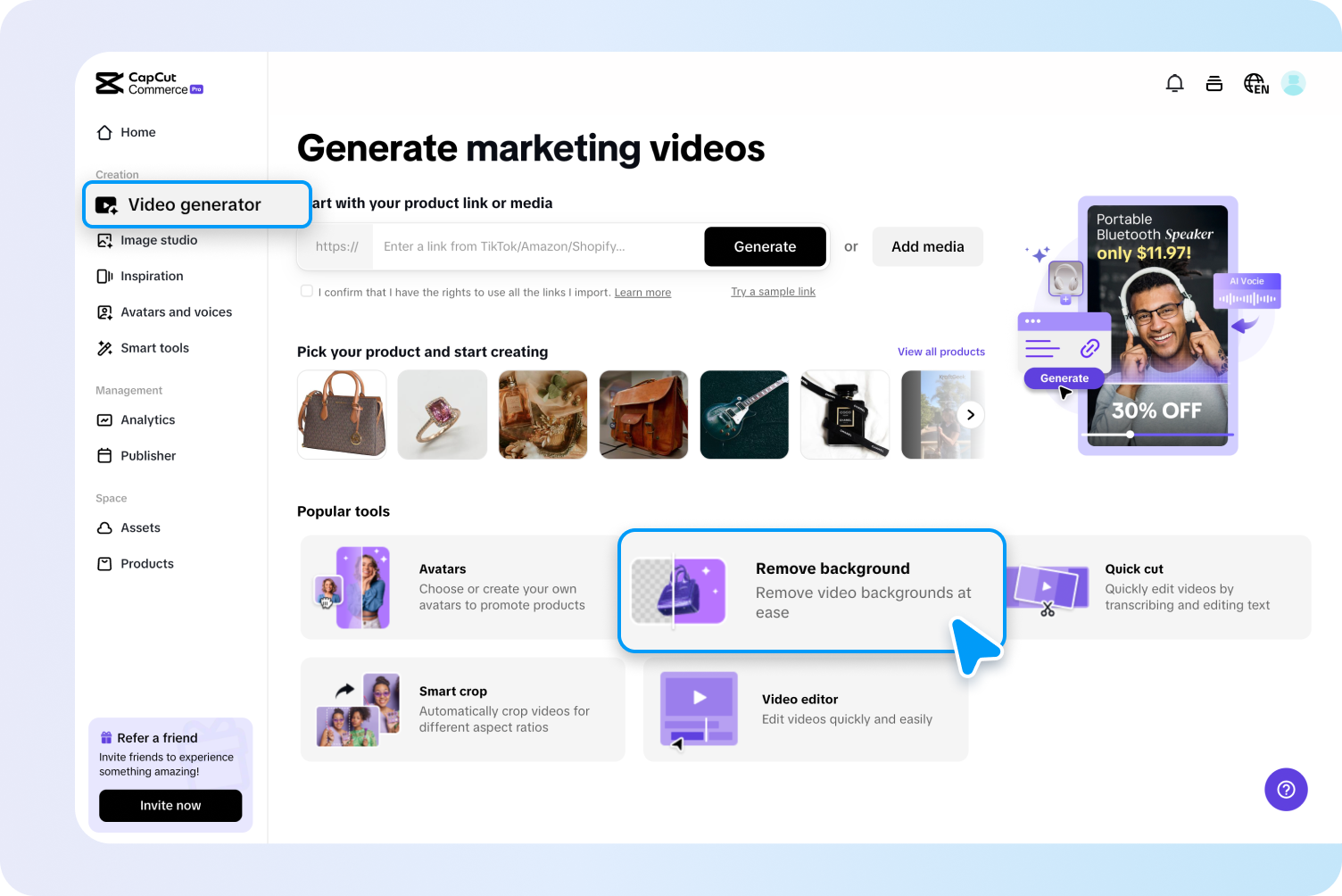Upload your video 
