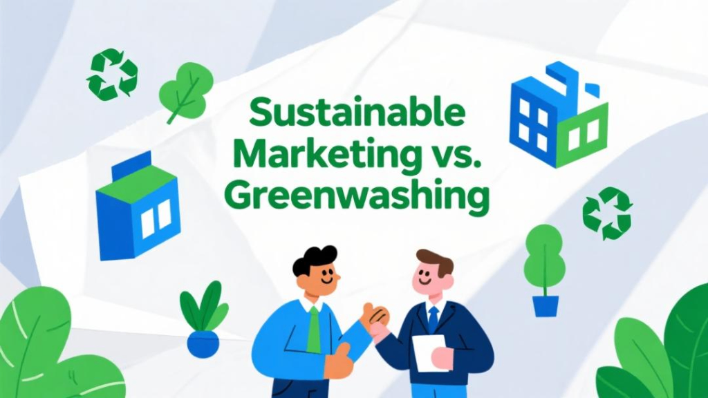 Difference between sustainable & greenwashing