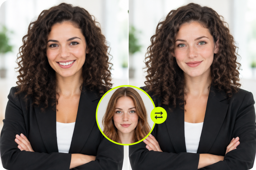 Experiment with different facial features