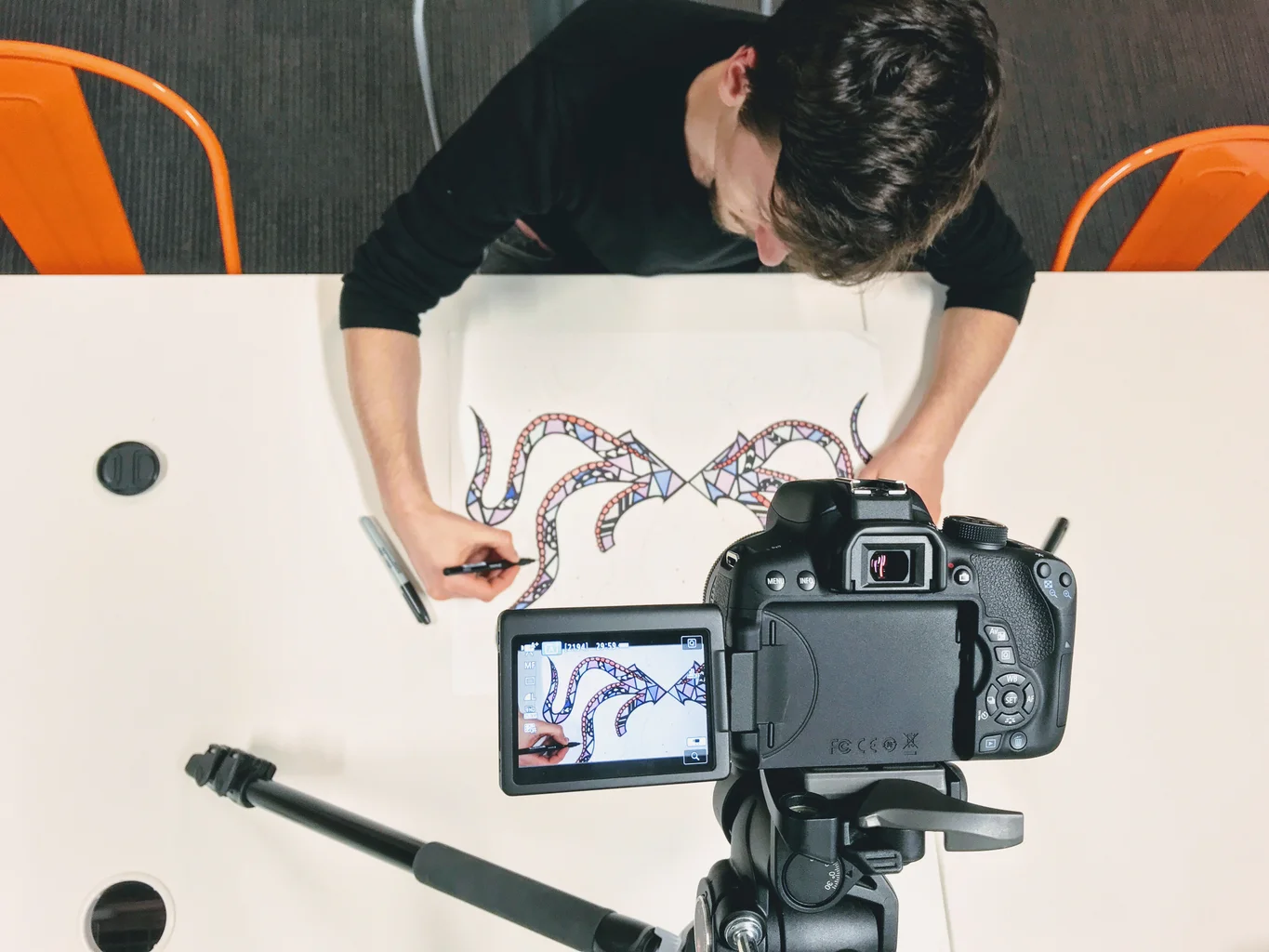 Larawan ng timelapse ng paglikha ng sining